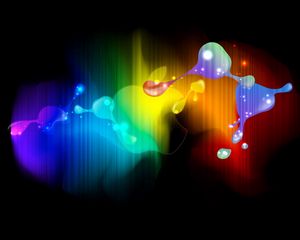 Preview wallpaper colorful, blots, lines, rainbow
