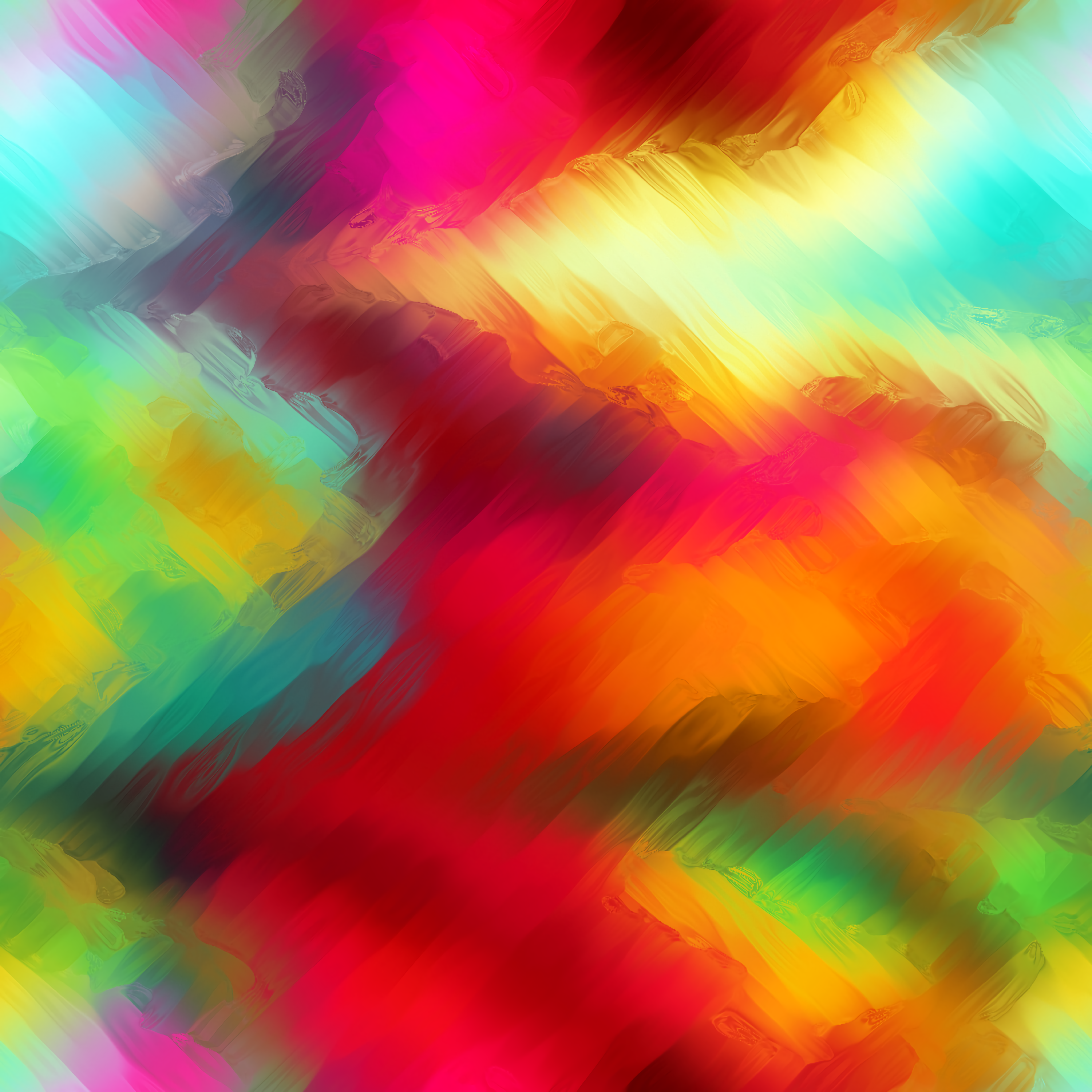 Download wallpaper 3000x3000 colorful, blurred, paint, strokes, blending hd  background