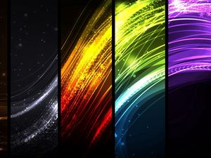 Preview wallpaper colorful, rays, lines, rectangles