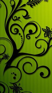 Preview wallpaper colors, patterns, black, green