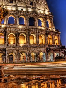 Preview wallpaper colosseum, rome, italy, ruins, hdr