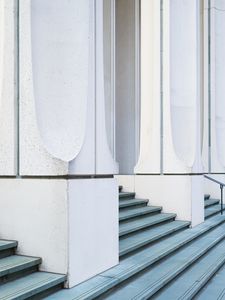 Preview wallpaper columns, facade, building, white