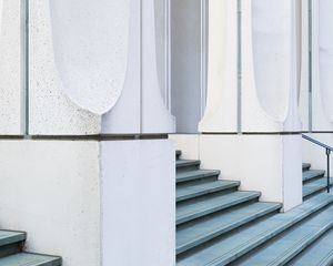 Preview wallpaper columns, facade, building, white