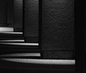 Preview wallpaper columns, shadows, black and white, architecture