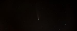 Preview wallpaper comet, meteorite, starry sky, stars, night