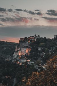 Preview wallpaper commune, mountains, buildings, rocamadour, france