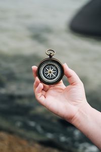 Preview wallpaper compass, hand, journey, direction