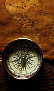 Preview wallpaper compass, map, shadow