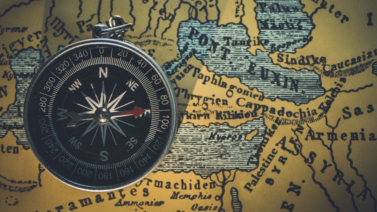 Wallpaper compass, map, travel