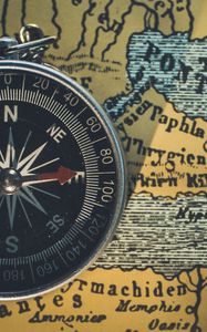 Preview wallpaper compass, map, travel