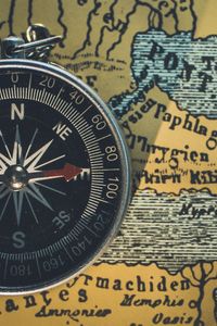 Preview wallpaper compass, map, travel