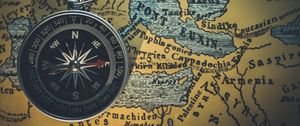 Preview wallpaper compass, map, travel