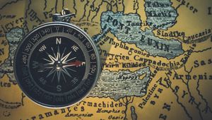 Preview wallpaper compass, map, travel