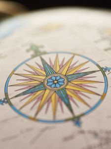 Preview wallpaper compass, travel, world map