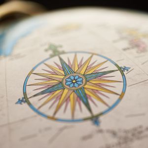 Preview wallpaper compass, travel, world map