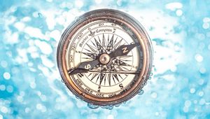 Preview wallpaper compass, water, underwater, dive