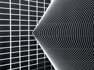 Preview wallpaper cone, lines, volume, abstraction