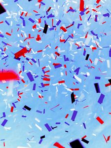 Preview wallpaper confetti, colorful, sky