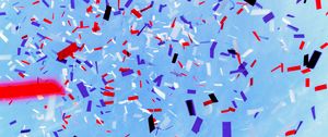 Preview wallpaper confetti, colorful, sky