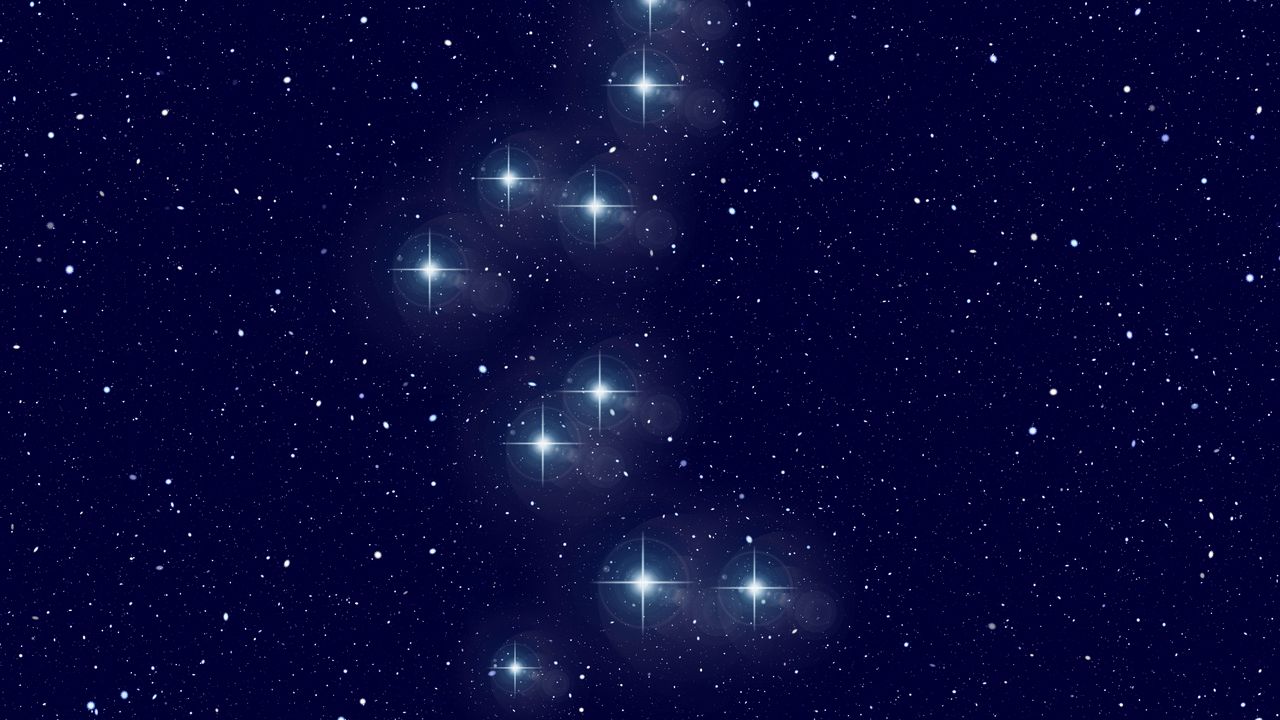 Wallpaper constellation, bear, starry sky, galaxy, astronomy