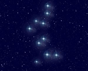 Preview wallpaper constellation, bear, starry sky, galaxy, astronomy