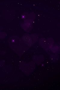 Preview wallpaper constellation, galaxy, hearts, stars