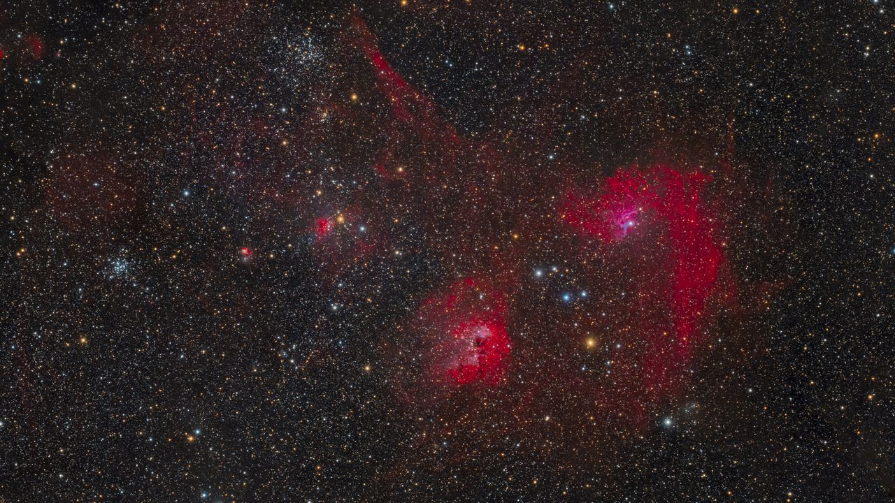 Wallpaper constellations, nebula, space, stars