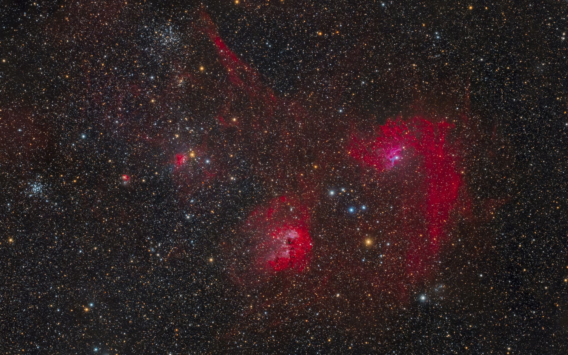 1920x1200 Wallpaper constellations, nebula, space, stars