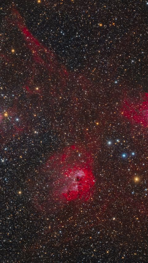 480x854 Wallpaper constellations, nebula, space, stars