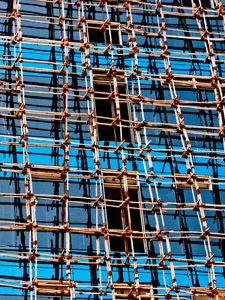 Preview wallpaper construction, glass, mesh, structure
