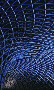 Preview wallpaper construction, metal, architecture, blue