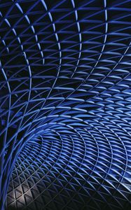 Preview wallpaper construction, metal, architecture, blue