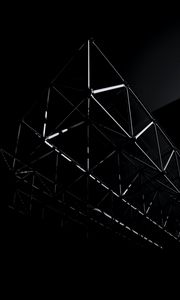 Preview wallpaper construction, structure, bw