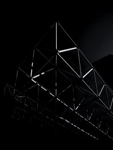 Preview wallpaper construction, structure, bw