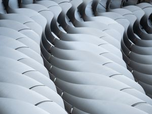 Preview wallpaper construction, waves, white