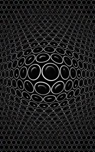 Preview wallpaper convex, embossed, realistic, 3d, circles, black