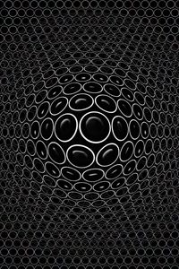 Preview wallpaper convex, embossed, realistic, 3d, circles, black