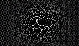 Preview wallpaper convex, embossed, realistic, 3d, circles, black