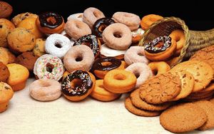 Preview wallpaper cookies, donuts, batch, allsorts, variety
