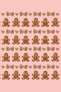 Preview wallpaper cookies, figurines, holiday, christmas, new year