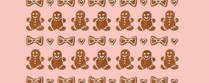 Preview wallpaper cookies, figurines, holiday, christmas, new year