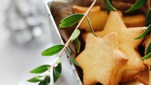 Preview wallpaper cookies, stars, branch, pastries, dessert