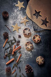 Preview wallpaper cookies, stars, cinnamon, cones, aesthetics