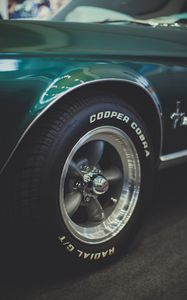 Preview wallpaper cooper cobra, machine, wheel, tire