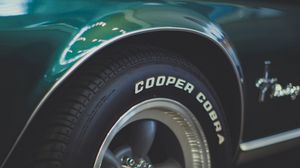 Preview wallpaper cooper cobra, machine, wheel, tire