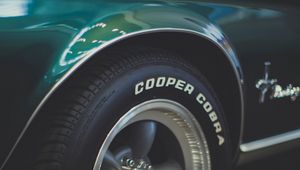 Preview wallpaper cooper cobra, machine, wheel, tire