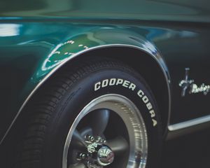 Preview wallpaper cooper cobra, machine, wheel, tire