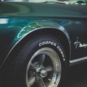 Preview wallpaper cooper cobra, machine, wheel, tire