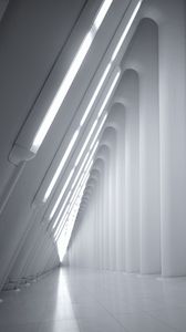 Preview wallpaper corridor, building, architecture, white, modern