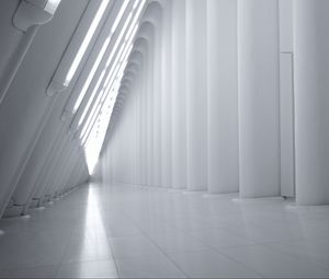 Preview wallpaper corridor, building, architecture, white, modern